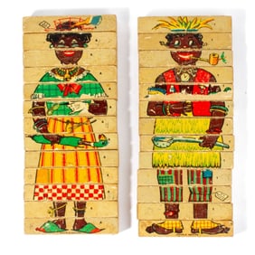 Vintage NK Paris Character Puzzle Block Sets
