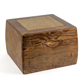 Antique Japanese Cedar Wood Hibachi Burner