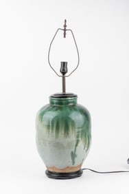 Japanese Shigaraki Ware Jar Pottery Lamp