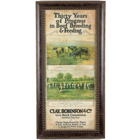 Clay Robinson & Co Beef Advertisement Poster