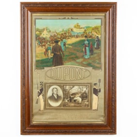 Antique Dupont Gunpowder Advertisement Poster