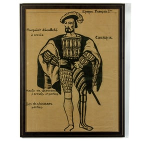Vintage Francis 1 / Claude de Lorraine Lithograph