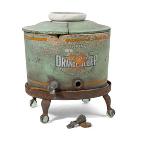 Antique Howel's Orange Julep Counter Dispenser