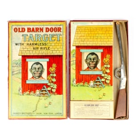 Old Barn Door Target Game Black Americana