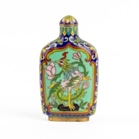 Chinese Cloisonne Enamel Snuff Bottle