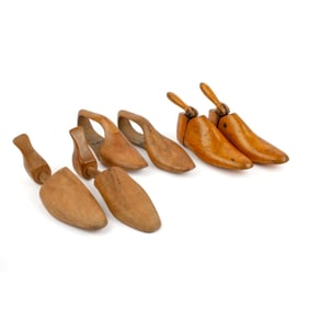 Collection Antique Wood Shoe Tree Stretchers