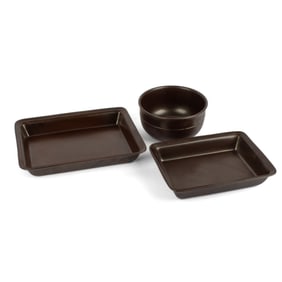 Old Hoganas Keramik Sweden Bowl & Baking Dishes