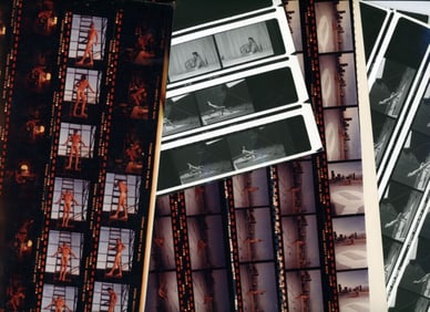 1980s Nude Male Model 35mm Contact Prints