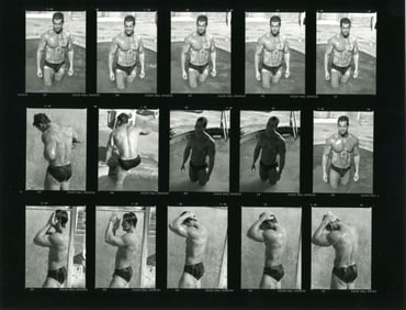 Male Model Contact Print Sheet