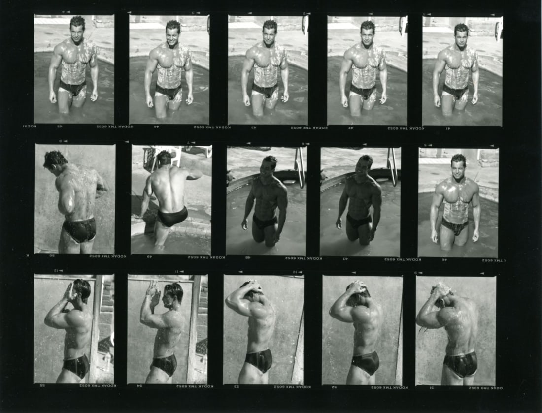 Male Model Contact Print Sheet (1 of 6)