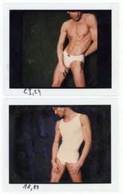 1990s Male Model Polaroid Test Photos