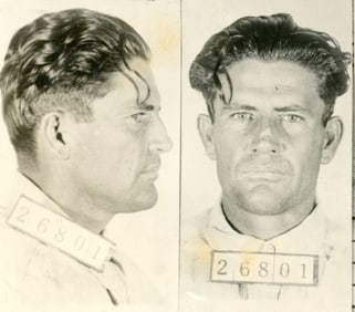1933 Police Dept. Mugshot Photograph