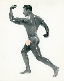 Vintage Russ Warner Male Nude / Bob McCune