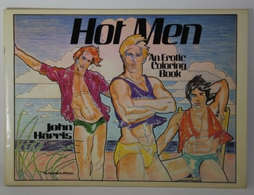 Hot Men Erotic Coloring Book / Harris 1982
