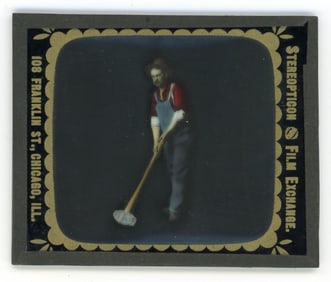 "Pride of Strength" Stereopticon Glass Slide