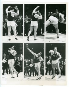 1962 Press Photo Athlete Gary Gubner Shot Put