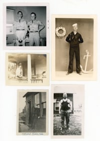 Group of 5 Vintage Photographs of Men