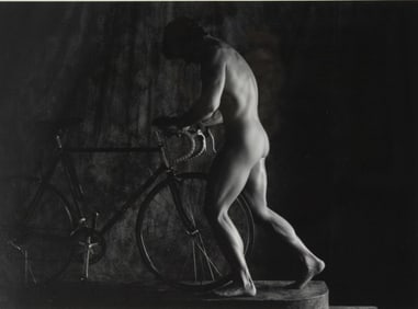 Male Nude Photograph Signed Fenton