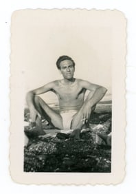 Vintage Photographs Men in Bathing Suits