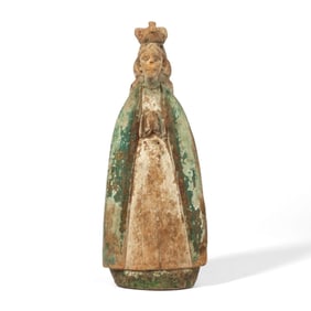 Spanish Colonial Santos Virgin Mary Figure