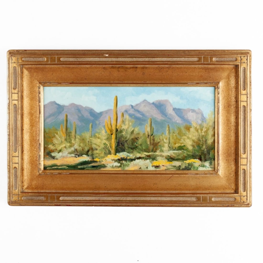 Jane Newman "Saguaros in Spring" Oil Painting (1 of 5)