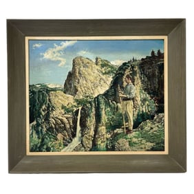 1950's Yosemite Landscape Illustrator Painting