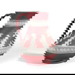 Wedgwood Crimson Jasper Dip Pitcher 8"