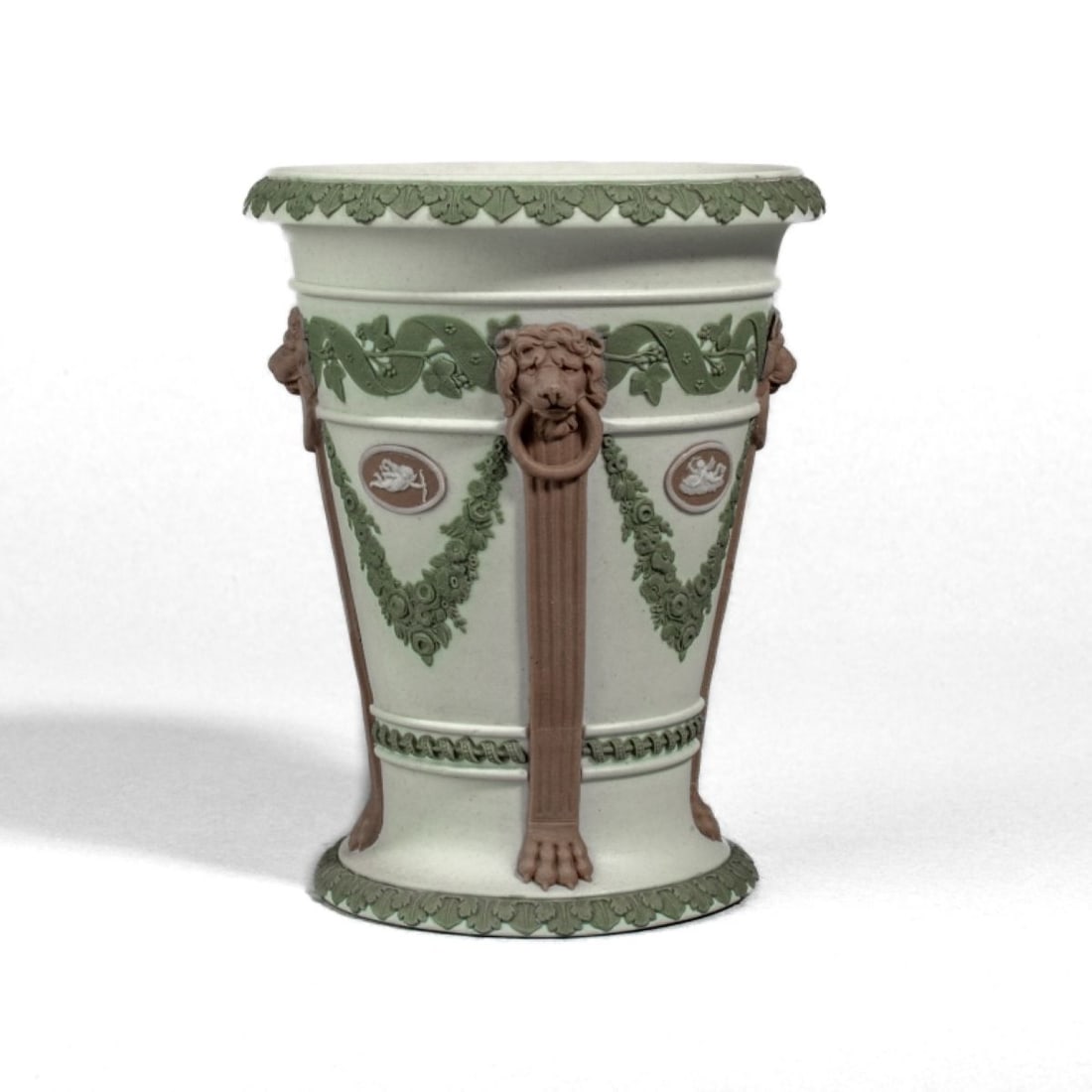 Wedgwood Tricolor Jasperware Monopodia Vase (1 of 7)