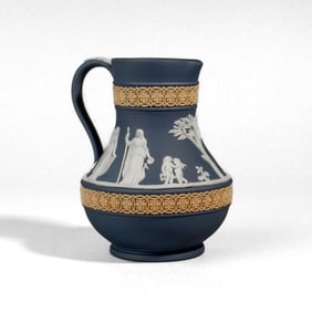 Wedgwood Tricolor Jasperware Etruscan Jug Pitcher