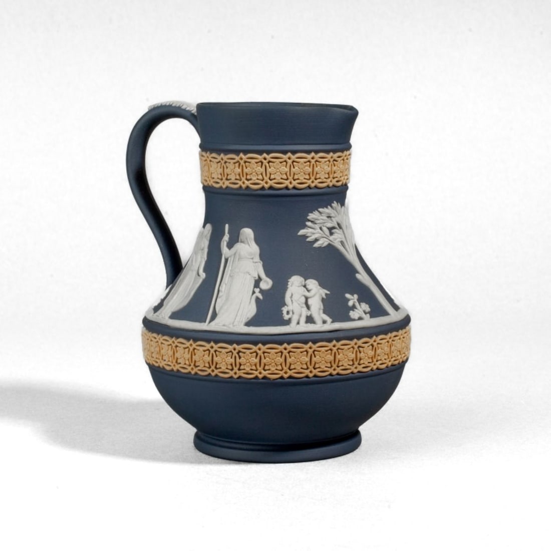 Wedgwood Tricolor Jasperware Etruscan Jug Pitcher (1 of 7)