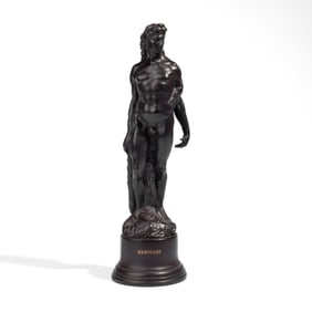 Wedgwood Black Basalt Hercules Statue