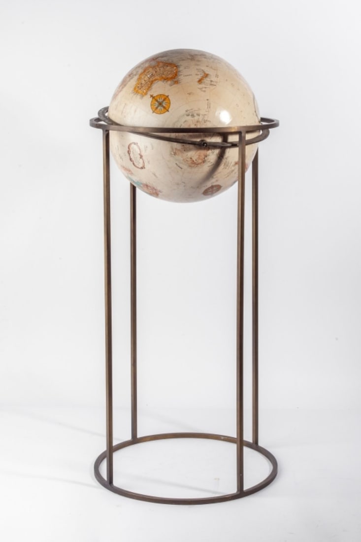 Paul McCobb Globe with Bronze Stand (1 of 8)