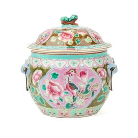 Chinese Straits Porcelain Peranakan Kamcheng Jar