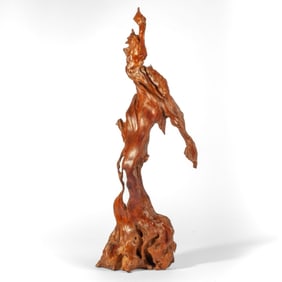 Tall Abstract Natural Driftwood Specimen Sculpture