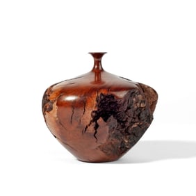 Hap Sakwa Turned Manzanita Burlwood Bud Vase