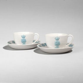 Wedgwood "Friendship Makes Peace 1939" Tea Cups