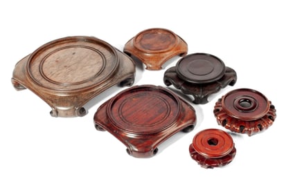 Group 6 Chinese Hardwood Stands