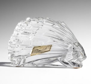 Baccarat Crystal Porcupine Hedgehog Figurine