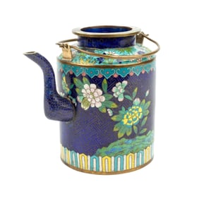 Chinese Cloisonne Enamel Teapot