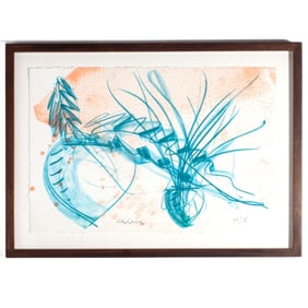 Dale Chihuly "Ikebana Sketch #1" Lithograph, 2002