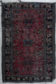 Antique Hand Knotted Persian Small Rug