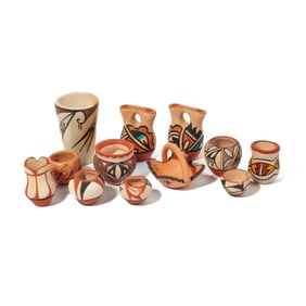 Group 12 Jemez / Zuni Pottery Small Vessels