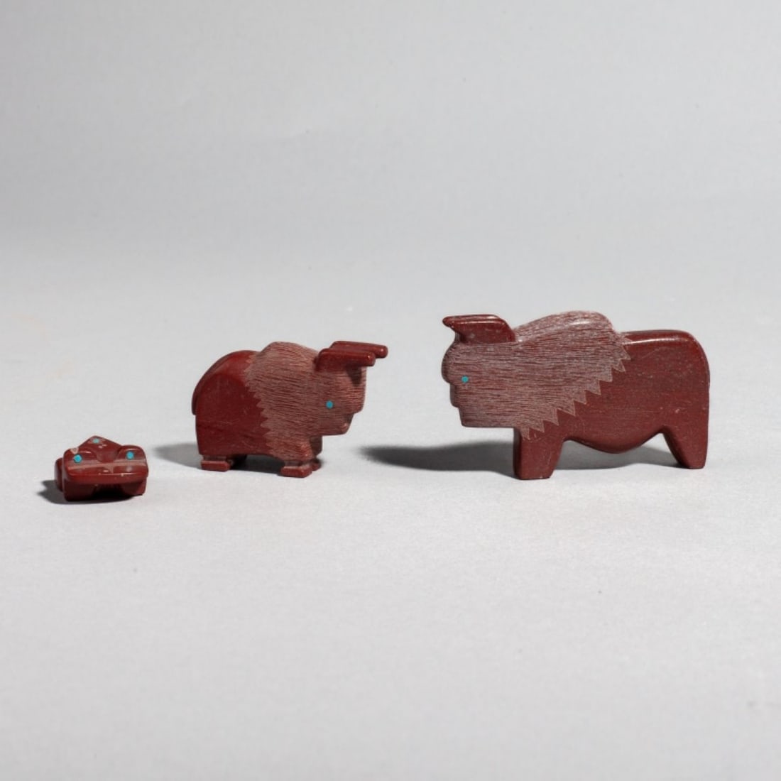 3 Jesus Armondo Espino Zuni Pipestone Fetishes (1 of 5)