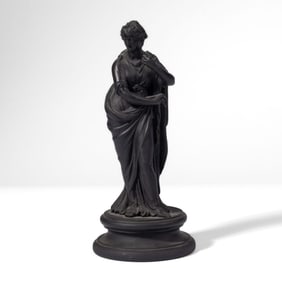Wedgwood Black Basalt Figure of Classical Maiden