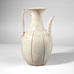 Chinese Song Dynasty Style White Glaze Ewer