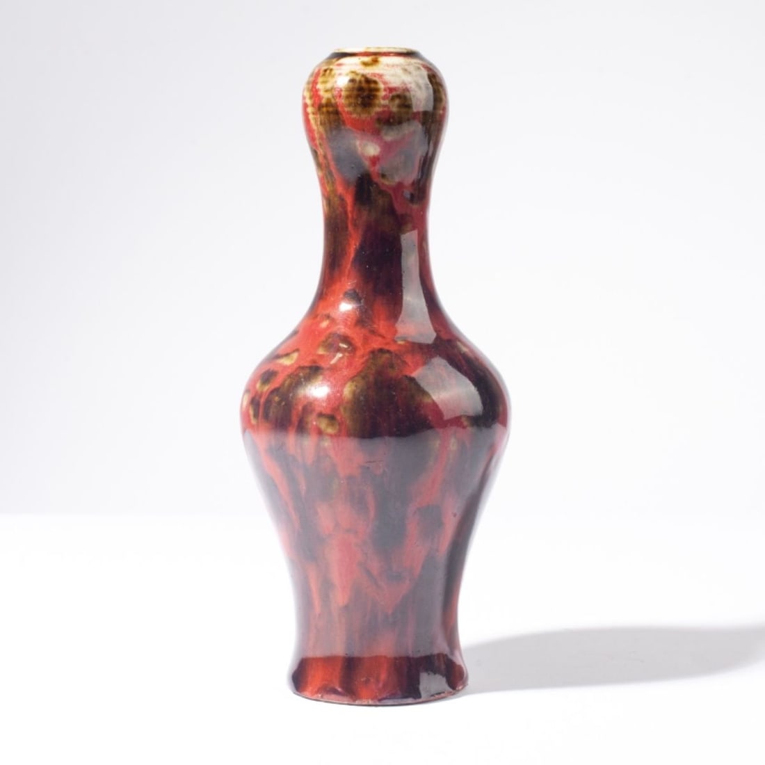 Chinese Peachbloom Variant Garlic Bulb Vase (1 of 4)