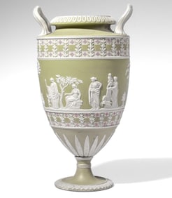 Wedgwood Tricolor Jasper Dip Diced Vase