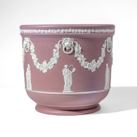 Wedgwood Lilac Jasper Dip Muses Jardiniere