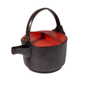 Antique Japanese Cast Bronze Kettle