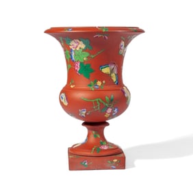 Wedgwood Rosso Antico Terracotta Capriware Urn